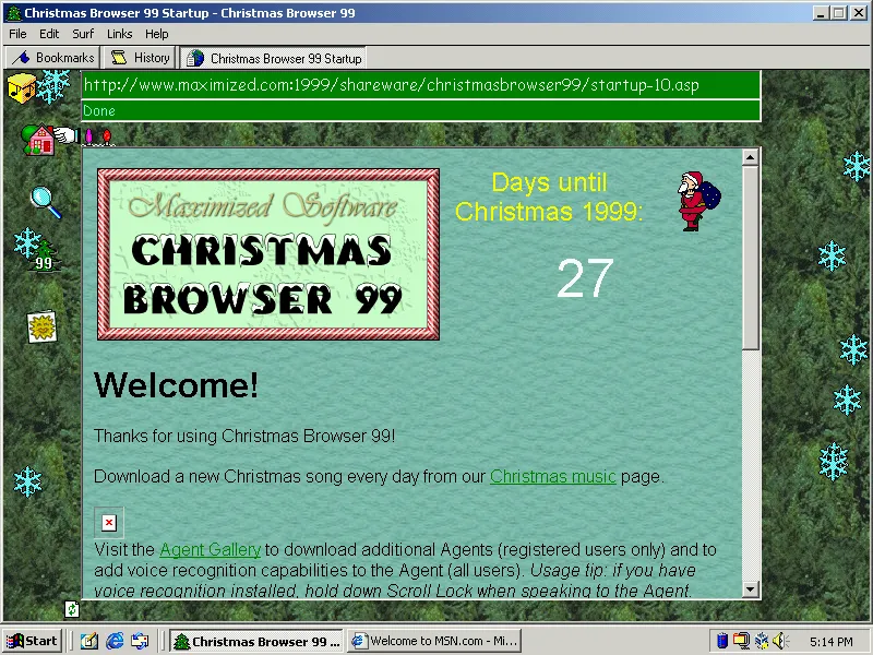 Did you know that in the late 90s, there was a dedicated Christmas Browser? 🎄 Learn more at retrotechie.net