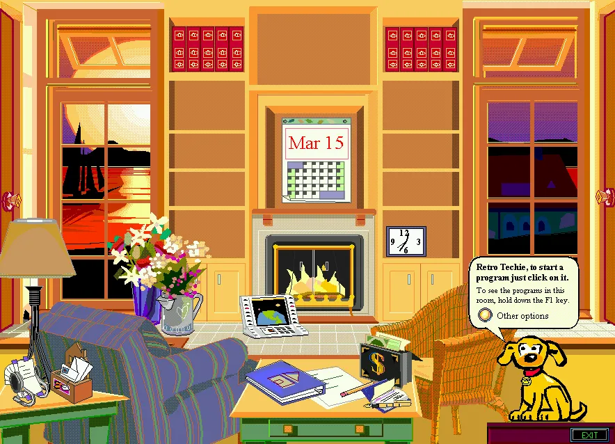 Microsoft Bob “study” room