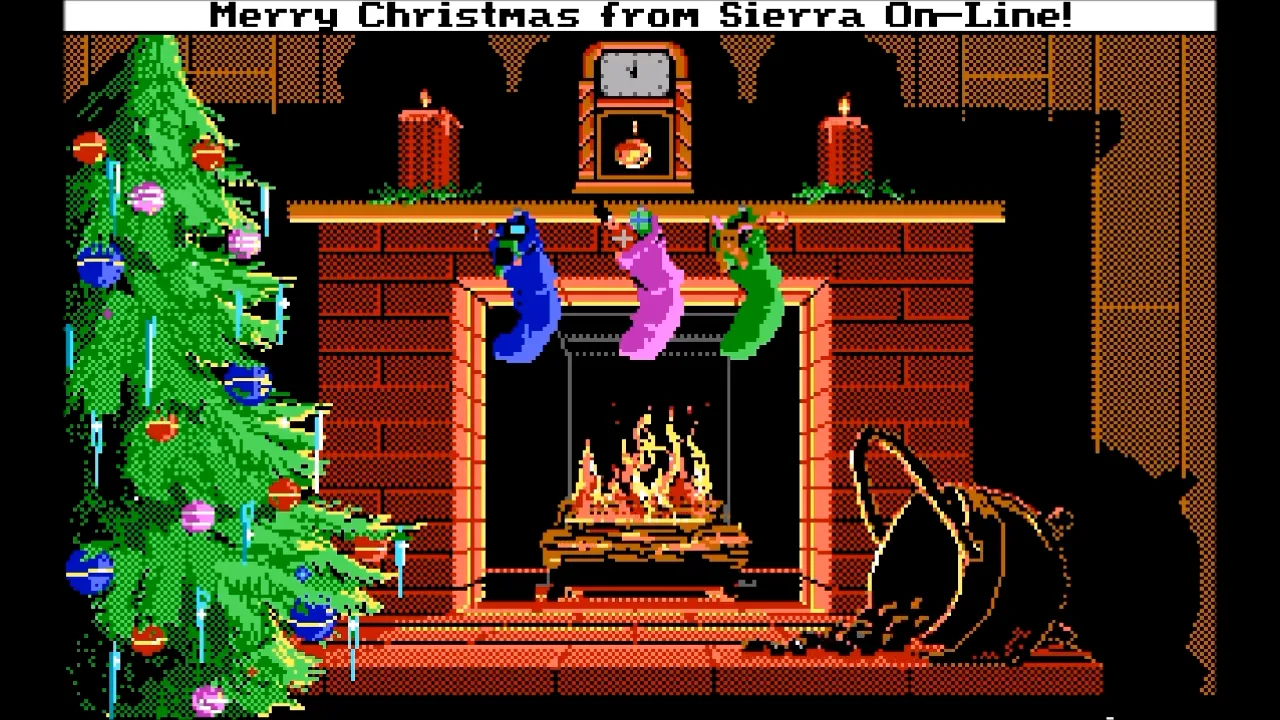 Sierra On-Line’s 1986-90s Christmas e-Cards were digital gems you’d download from their BBS. Playable, musical, and festive—these free “mini tech demos” turned holiday cheer into Sierra history. 
