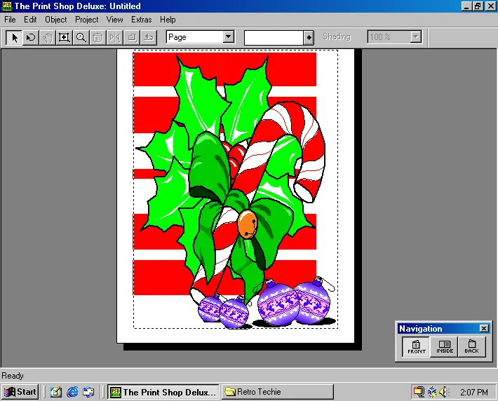 It’s the holiday season! And you can’t beat those 90s clip art graphics! (The Print Shope Deluxe III)