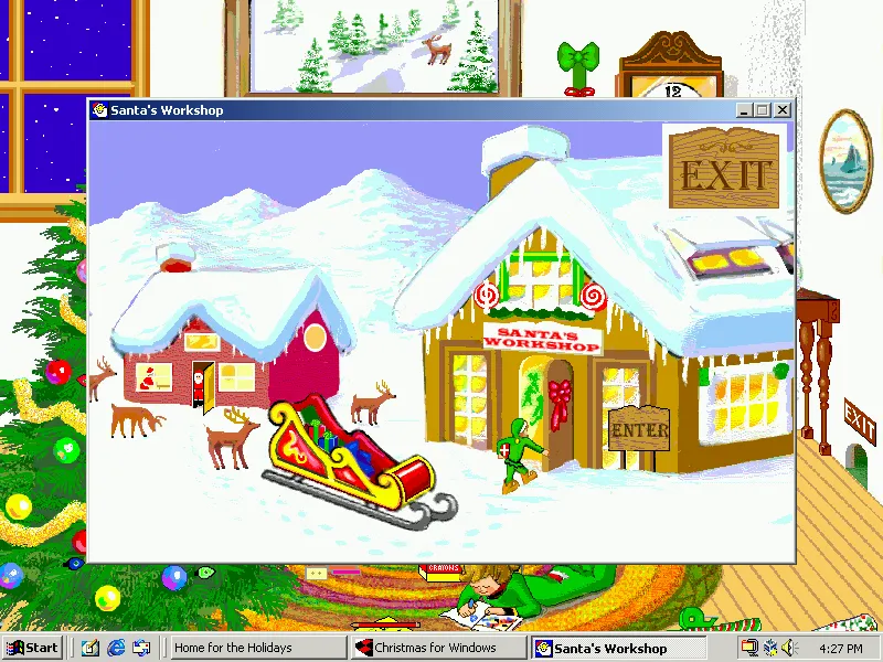 Those graphics! OK, maybe this “Christmas for Windows” CD-ROM didn’t deserve to be on the discount rack. 🤣