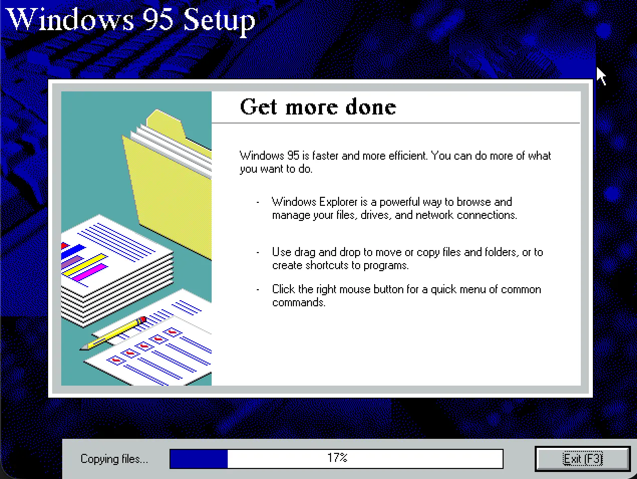 Get more done with Windows 95!