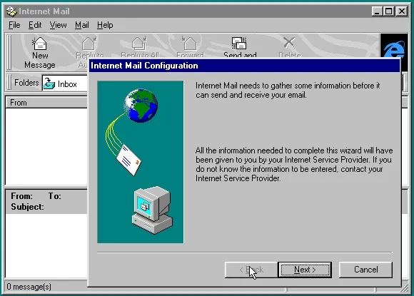 Configuring Internet Mail in Windows 95