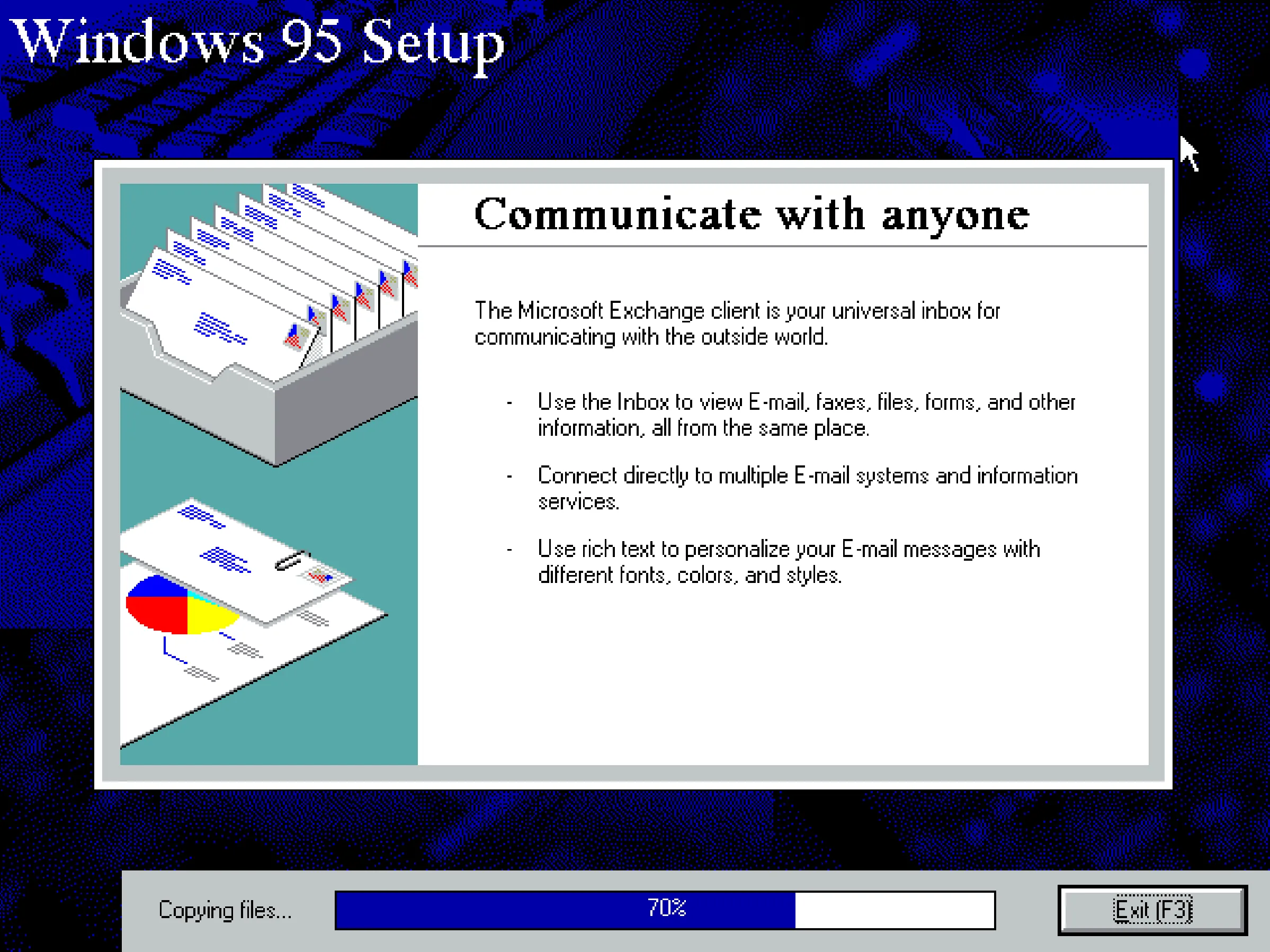 Communicate with anyone with Windows 95!