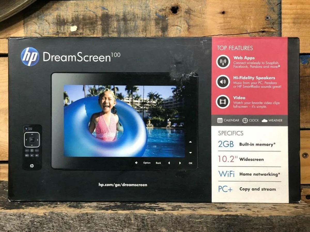 Released in September 2009, the HP DreamSreen was one of the first devices to have Pandora Radio built-in. It was discontinued in 2011.