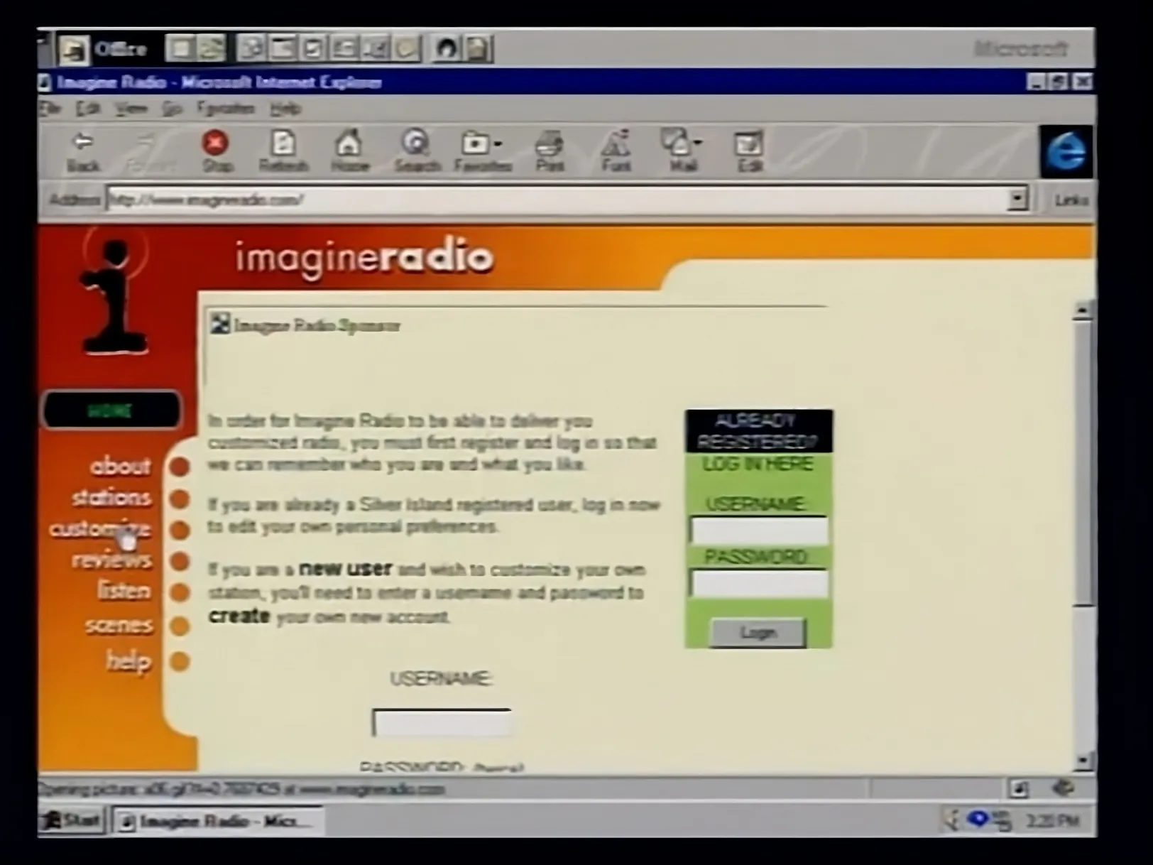 Imagine Radio was one of the first personalized radio services that allowed users to build their own stations. It was purchased by Viacom in 1999 and incorporated into MTV’s website.