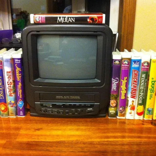 TV with built-in VCR